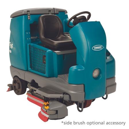T16 Ride On Floor Scrubber with Side Brush Accessory