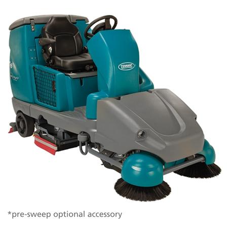 T16 Ride On Floor Scrubber with Pre-Sweep Accessory