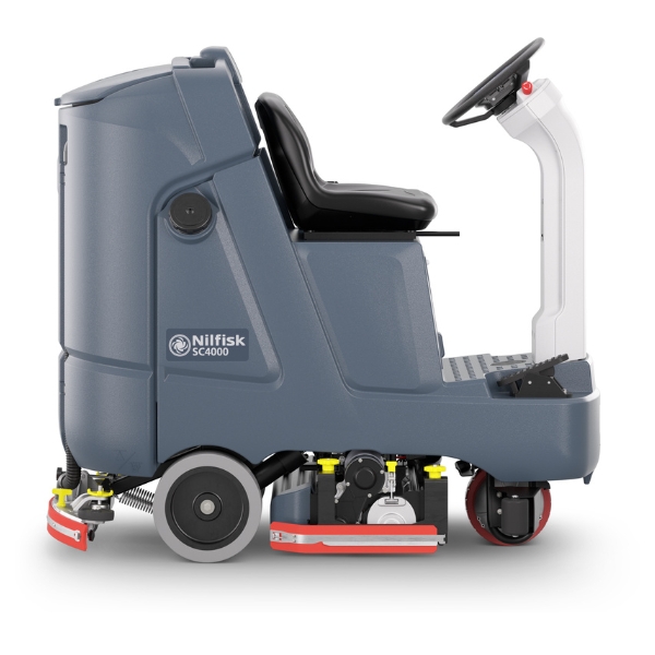 SC4000 Ride-On Floor Scrubber Cylindrical Side