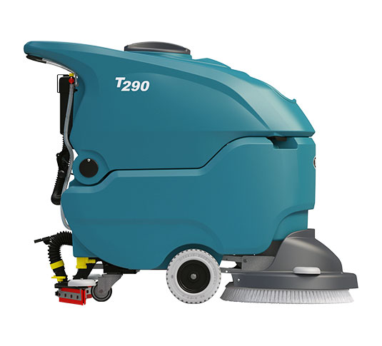 T290 Walk Behind Floor Scrubber (Traction) Side