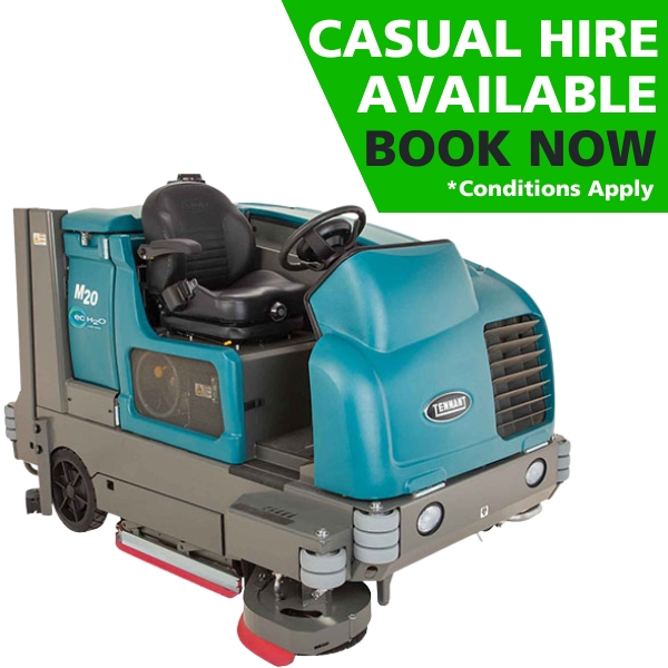 Tennant M20 Large Floor Sweeper-Scrubber for Hire