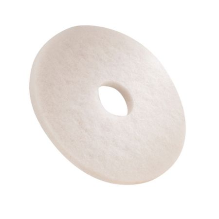 [222324] Tennant 14&quot; White Polishing Pad