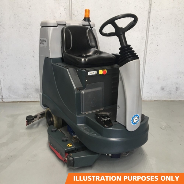 Second Hand BR855 Battery Powered Ride-On Scrubber Dryer