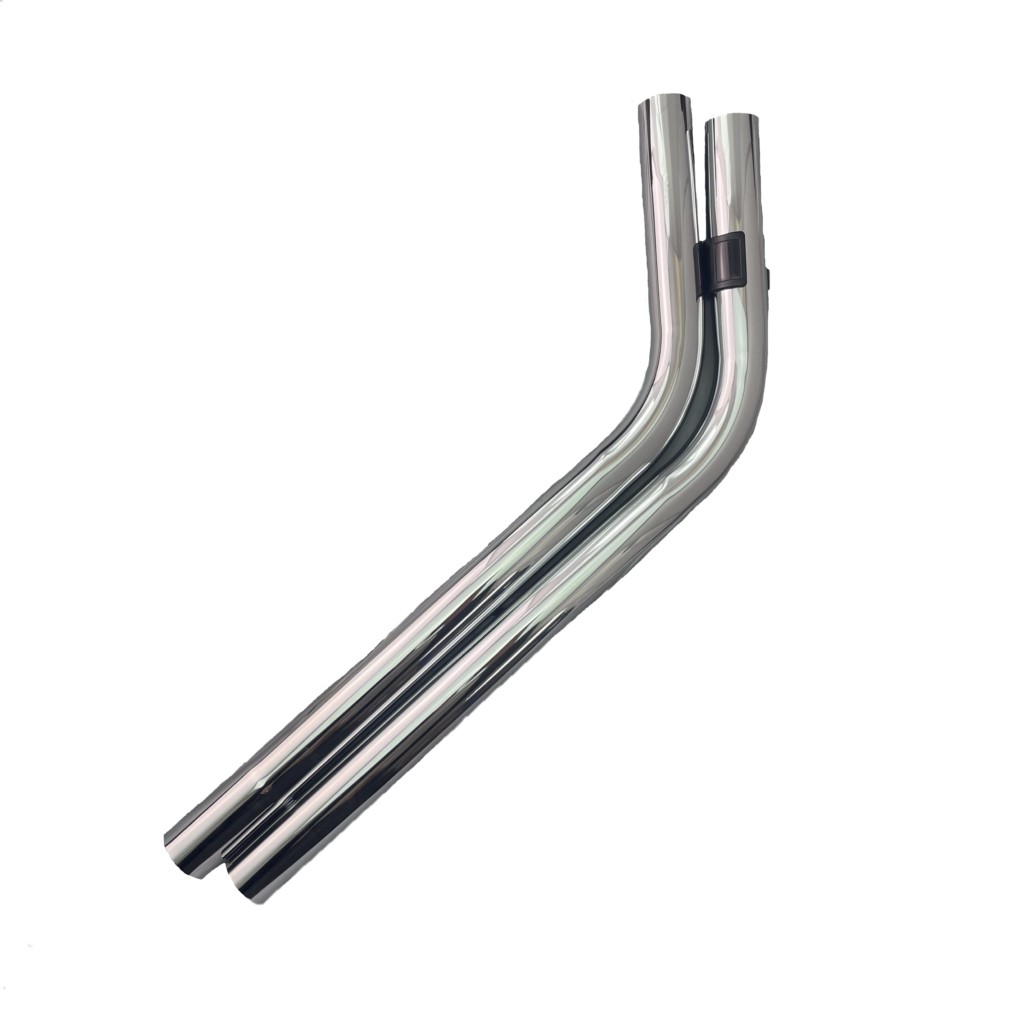 38mm Bent Tube Chrome Plated Steel (2pcs)