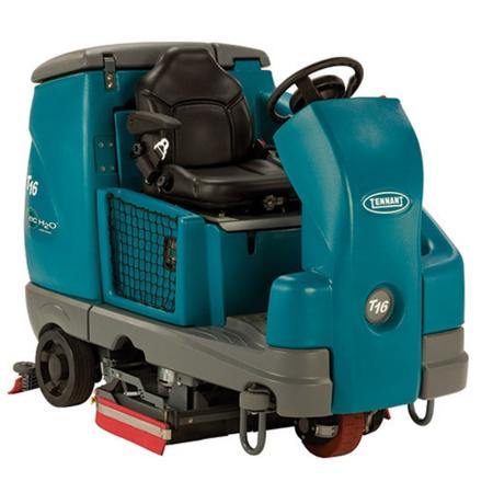 [MV-T16-0051] Tennant T16 Battery Industrial Ride On Floor Scrubber (Cylindrical)