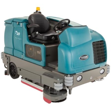 Tennant T20 Industrial Ride-On Cylindrical Scrubber-Sweeper