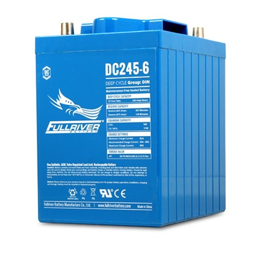 [DC245-6] AGM Full River 250AH Battery 